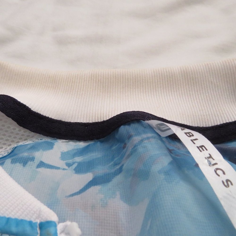 Fabletics Windbreaker Jacket Blue/White Floral Xl - image 6